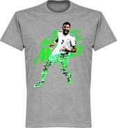 Mahrez Script T-Shirt - Grijs - L