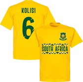 Zuid Afrika Kolisi 6 Rugby Team T-Shirt - Geel - XXL