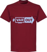 VARout T-Shirt - Rood/ Lichtblauw - L