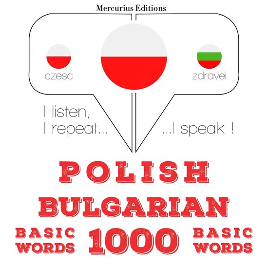 Polski - Bułgarski: 1000 podstawowych słów - cover