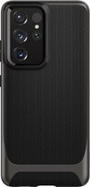 Spigen Neo Hybrid Backcover Samsung Galaxy S21 Ultra hoesje - Gunmetal