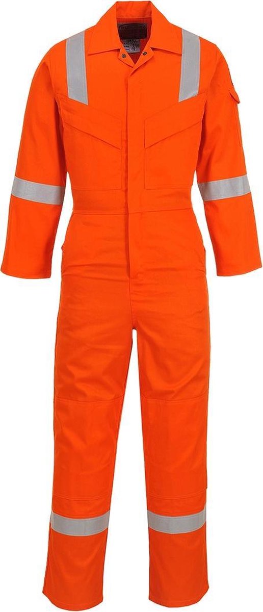 Portwest Super Lichtgewicht Antistatische Overall 210gm FR21 - Oranje - XXXL