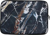Universele design sleeve 13 inch - Marmer Black