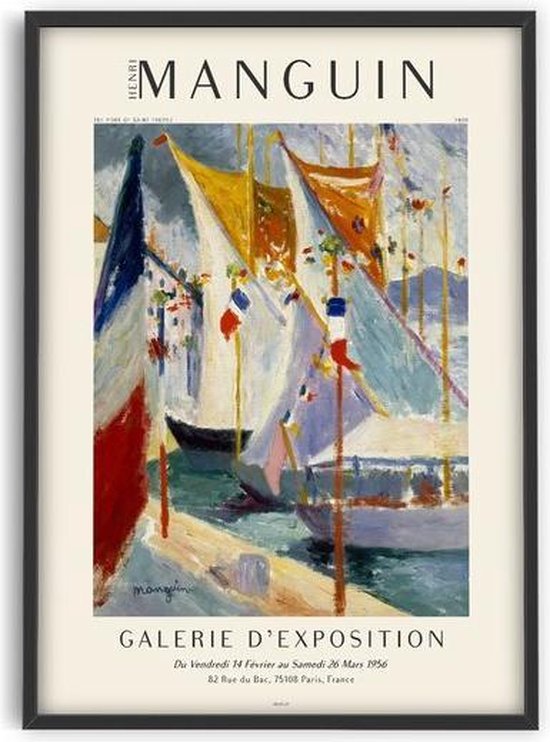 Henri Manguin - the port of saint tropez - 50x70 cm - Art Poster