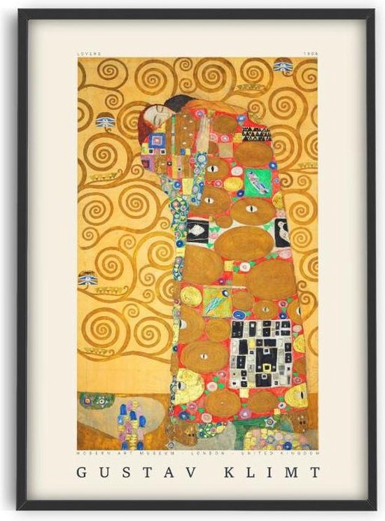 Gustav Klimt - Lovers - 50x70 cm - Art Poster - PSTR studio