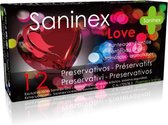 Saninex - condooms - 12 stuks - condooms met glijmiddel - love