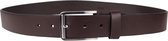 IZZLE Leren riem Gino - Nikkelvrije gesp – Bruin - 3/3,5 cm breed - 110cm lang - Cadeautip