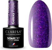 Claresa UV/LED Gellak Galaxy Purple #4 - Glitter, Paars - Glitters - Gel nagellak