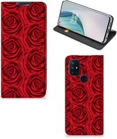 Mobiel Bookcase OnePlus Nord N10 5G Smart Cover Red Roses