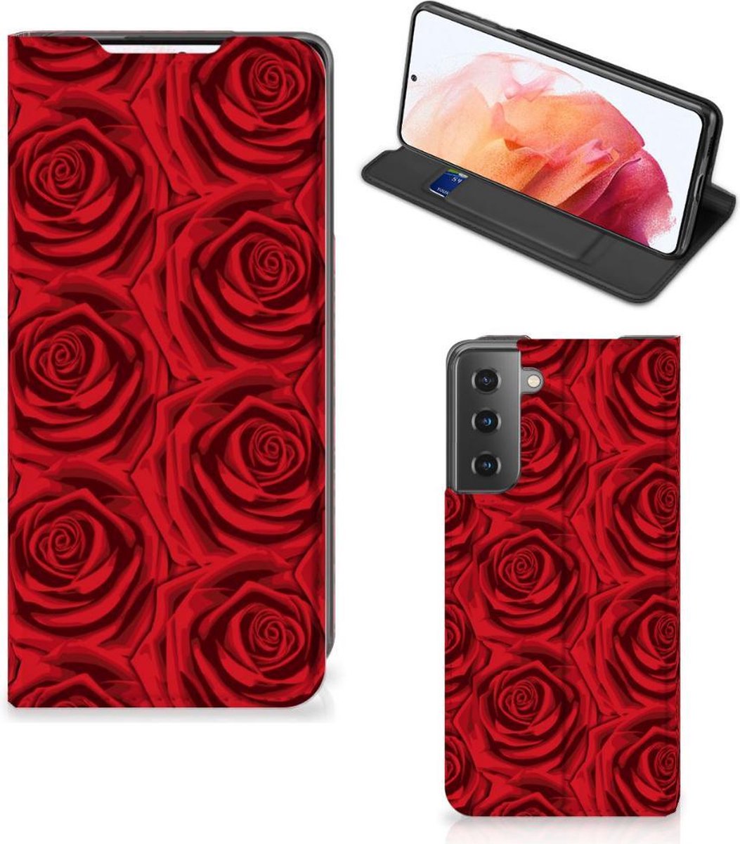 Samsung Galaxy S21 Smart Cover Red Roses