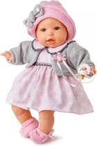 Berjuan babypopkleding Llorón meisjes textiel roze/grijs 6-delig