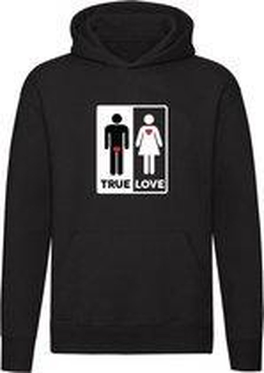 True Love sweater liefde sex penis cadeau humor unisex capuchon bol afbeelding