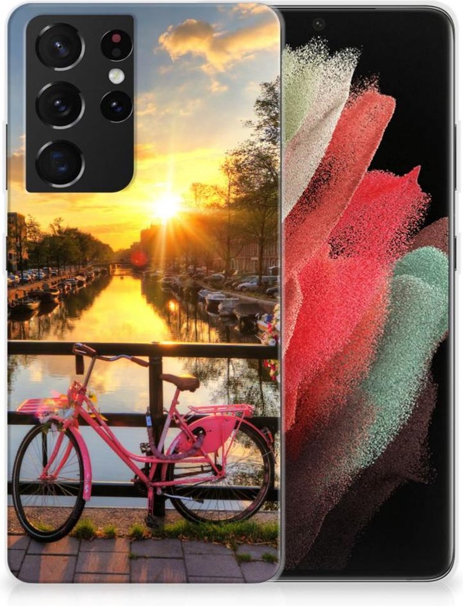 Samsung Galaxy S21 Ultra Siliconen Back Cover Amsterdamse Grachten