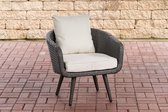 Fauteuil Ameland vlak Roodan zithoogte 40 cm CremeWit,Grijs