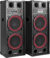 Actieve speakerset - Fenton SPB-210 - 1200W actieve speakerset 2x 10 met o.a. Bluetooth -