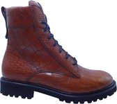 Durea Veterbootee 9722 185 Wijdte H Cognac Kroko - 5½ / 38½