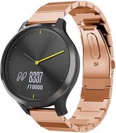 Stalen Smartwatch bandje - Geschikt voor  Garmin Vivomove HR metalen bandje - rosé goud - Horlogeband / Polsband / Armband