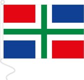 Vlag Groningen 20x30 cm.