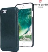 Pierre Cardin - echt lederen backcover hoes - iPhone 7 / 8 / SE (2020) - Groen