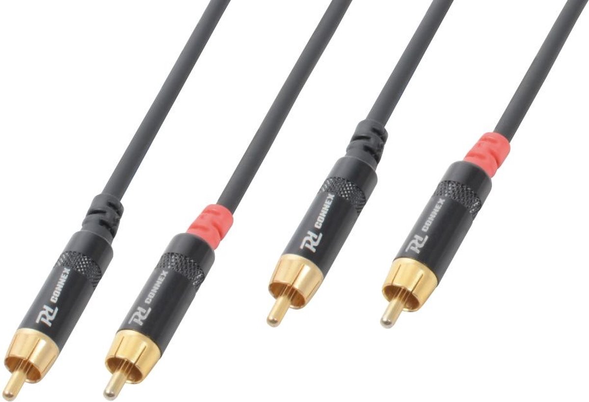 PD Connex RCA kabel 2x RCA Male - 2x RCA Male 1m