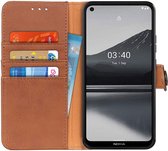 Nokia 3.4 Hoesje Retro Wallet Book Case Bruin