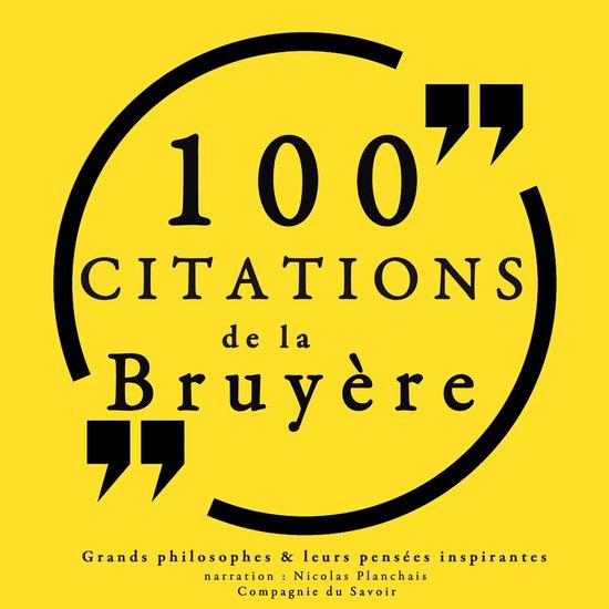 100 citations de La Bruyère - cover