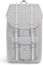 Herschel Little America - Light Grey Crosshatch/Grey Rubber | Rugzak met Laptopvak - 25L Opbergruimte - Tijdloos en Praktisch Design - Unisex