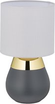 Relaxdays tafellamp touch - nachtlampje - schemerlamp - dimbaar - touch lamp - E14 fitting - goud