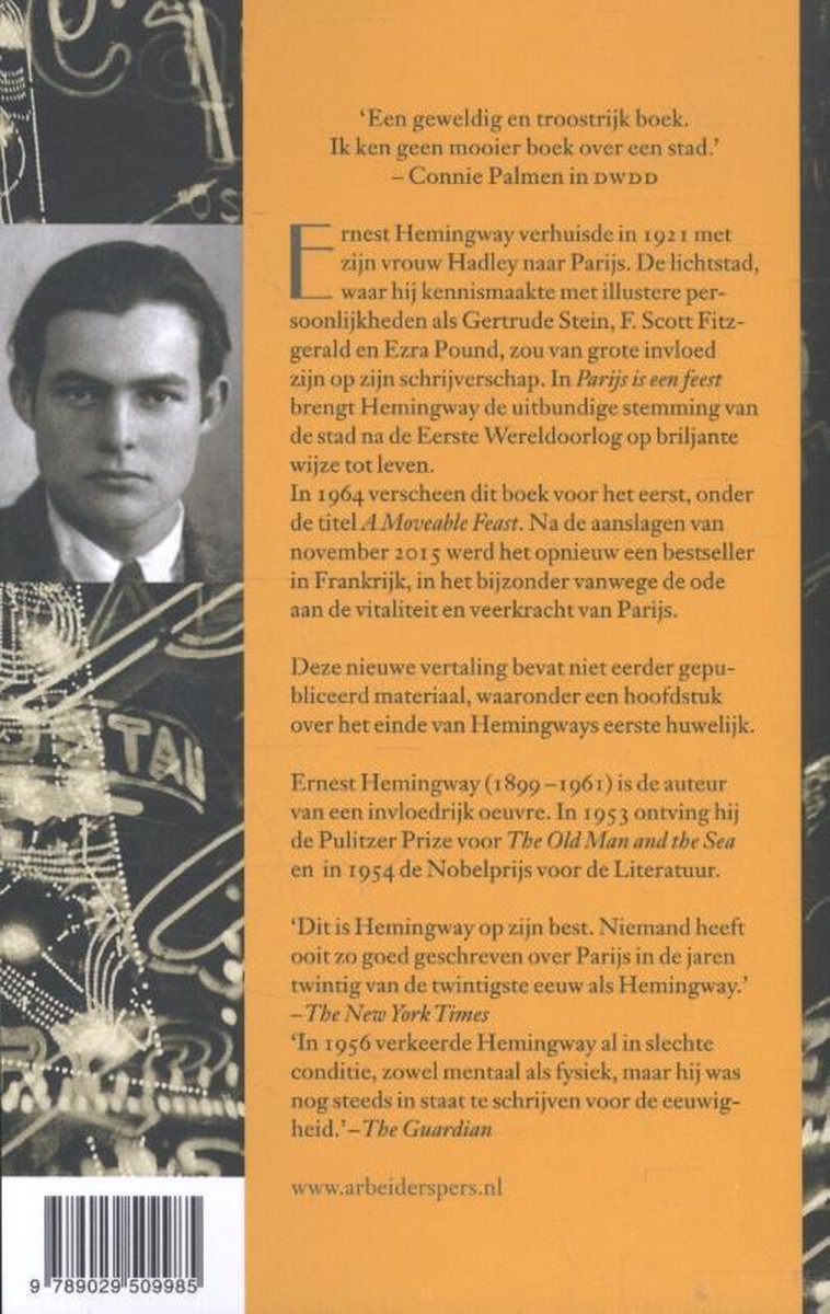 Parijs is een feest - back cover