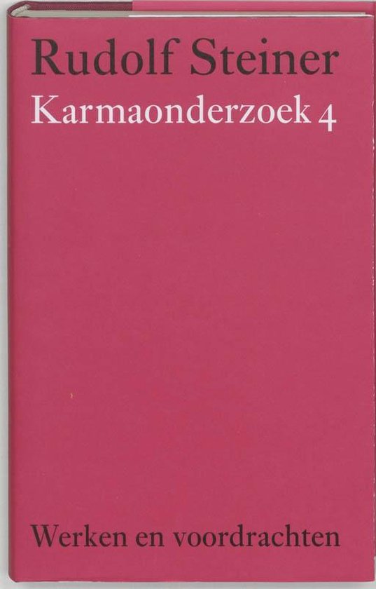 Cover van het boek 'Karmaonderzoek / 4' van Rudolf Steiner
