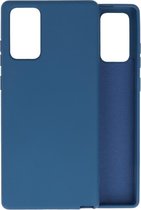 Samsung Note 20 Hoesje Fashion Backcover Telefoonhoesje Navy