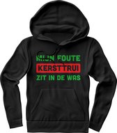 Mijn foute kersttrui zit in de was Hoodie Dames / Heren – Grappige kerst teksten, quotes en uitspraken. Perfecte foute kersttrui hoodie met capuchon cadeau - Maat L