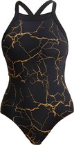Cracked Gold Sky Hi One Piece - Dames | Funkita