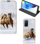 Wallet Book Case Xiaomi Mi 10T | 10T Pro Smart Cover Hoesje Paarden
