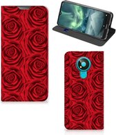 Mobiel Bookcase Nokia 3.4 Smart Cover Red Roses