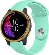 Siliconen Smartwatch bandje - Geschikt voor  Garmin Venu sport band - aqua - Horlogeband / Polsband / Armband