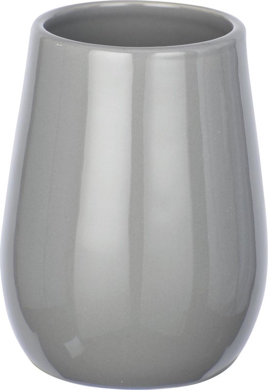 Wenko Badkamerbeker Sydney 8,5 X 11 Cm Keramiek Grijs