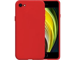 Hoesje - Geschikt voor Apple iPhone 7 - Sterk & Shockproof - Siliconen Case - Hoes Cover - Telefoonhoes - Rood