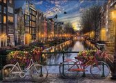 Painting Expert® Schilderen op nummer Volwassenen - Schilderen op nummer Kinderen - Amsterdamse Grachten - 40x50cm - Exclusief Lijst (24 kleurtjes)