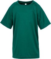 Spiro Childrens Boys Performance Aircool T-Shirt (Fles groen)