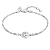 Twice As Nice Armband in zilver, levensboom 16 cm+3 cm