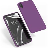 kwmobile telefoonhoesje voor Apple iPhone XR - Hoesje met siliconen coating - Smartphone case in magenta-lila