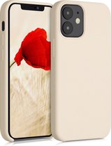 kwmobile telefoonhoesje voor Apple iPhone 12 mini - Hoesje met siliconen coating - Smartphone case in zoet glazuur