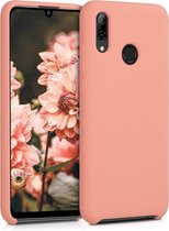 kwmobile telefoonhoesje voor Huawei P Smart (2019) - Hoesje met siliconen coating - Smartphone case in koraal