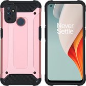 iMoshion Rugged Xtreme Backcover OnePlus Nord N100 hoesje - Rosé Goud
