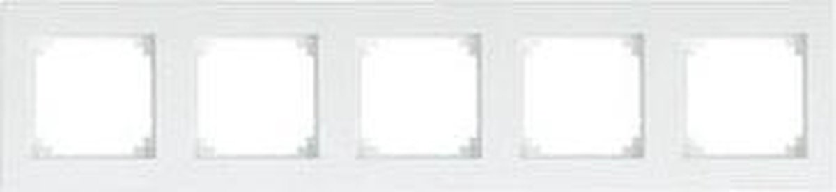 Schneider Electric Merten System M afdekraam 5-voudig m-plan wit 515519