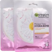 Garnier SkinActive Hydra Bomb Masker (2 Stuks - Voor droge en gevoelige huid)