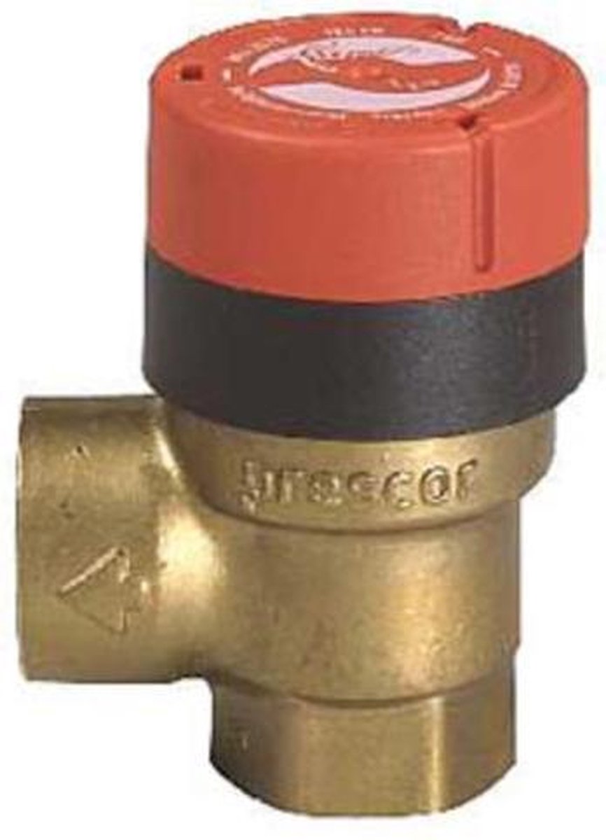 Flamco Prescor overstortventiel 1/2" bi 3 bar, max. 125kw