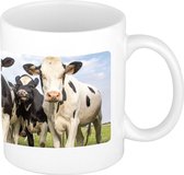 Dieren koe foto mok 300 ml - cadeau beker / mok Nederlandse koeien liefhebber