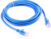4m CAT5E Ethernet netwerk LAN internet kabel (1000 Mbit/s) - Blauw
